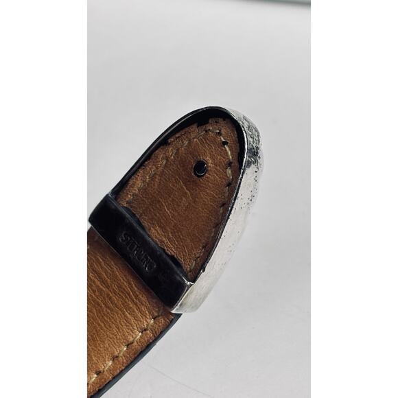 CR Navajo American Sterling Silver Ranger Belt Buckle Gilbert Ortega Galleries - Picture 7 of 13